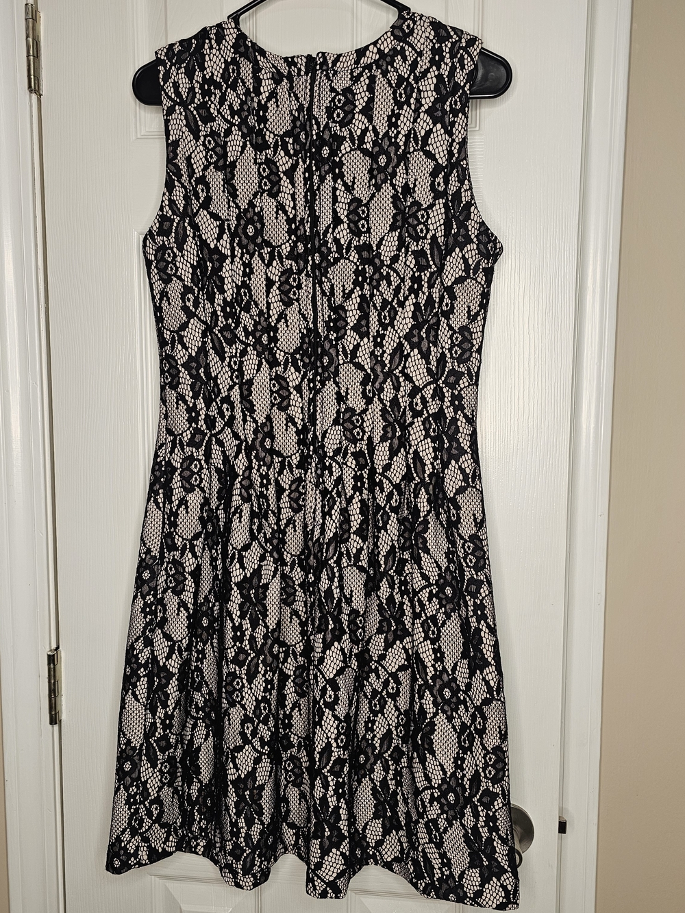 Anthropologie HD in Paris Black Belle Lace Fit & Flare Dress - Size Medium - Picture 3 of 5